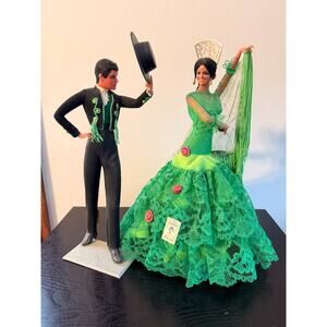 Vintage Marin Chiclana Flamenco Dancer Dolls: Spanish Pair w/ Tags